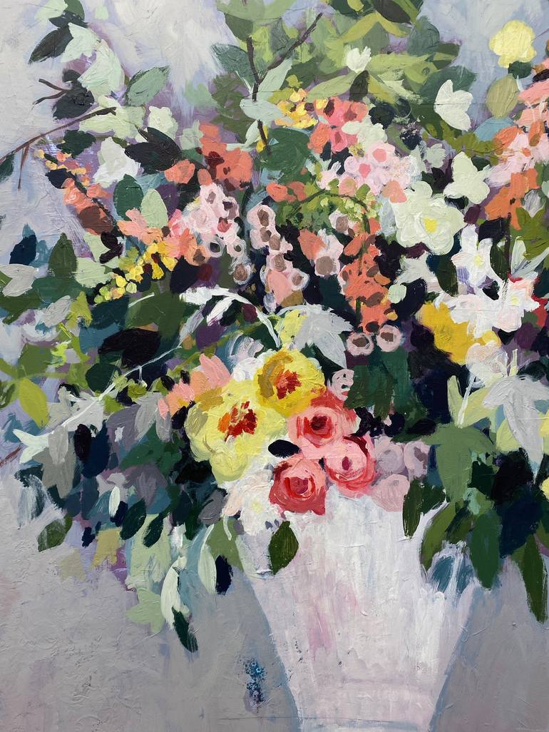 Original Contemporary Floral Painting by Charlotte Hardy