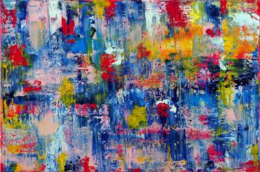 Original Abstract Expressionism Abstract Paintings by Rikka Romano