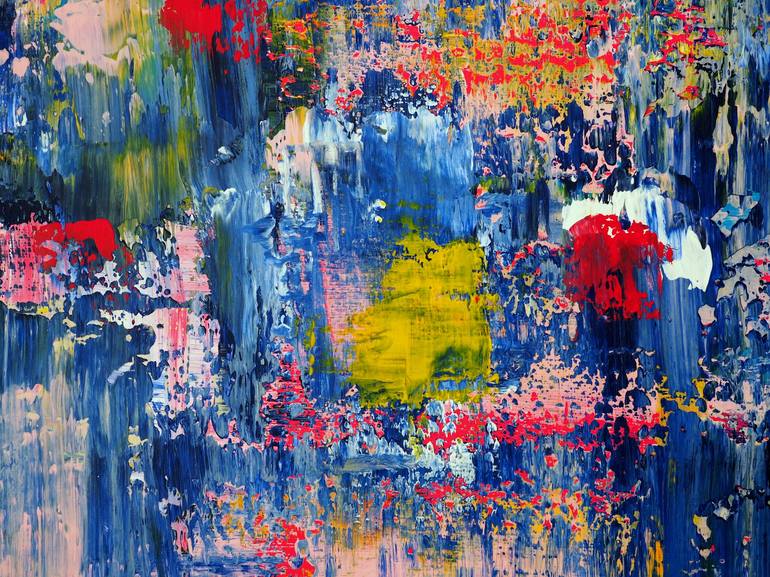 Original Abstract Expressionism Abstract Painting by Rikka Romano