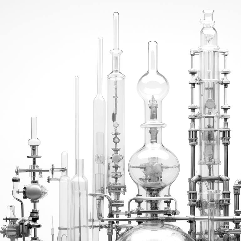 Original Contemporary Science/Technology Digital by Frédéric Jacquet