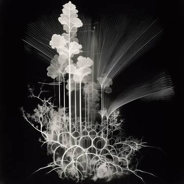 Abstract photogram of an imaginary landscape thumb