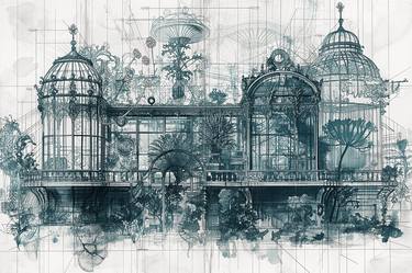 Print of Architecture Digital by Frédéric Jacquet