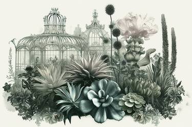 Original Surrealism Botanic Digital by Frédéric Jacquet