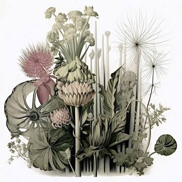 Print of Illustration Botanic Digital by Frédéric Jacquet