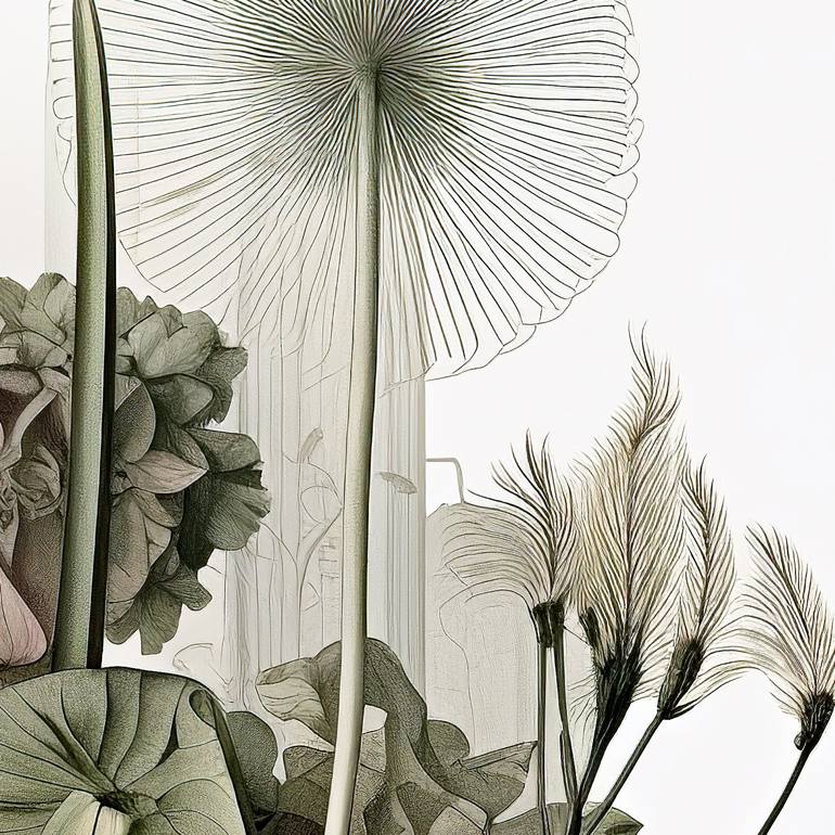 Original Art Nouveau Botanic Digital by Frédéric Jacquet