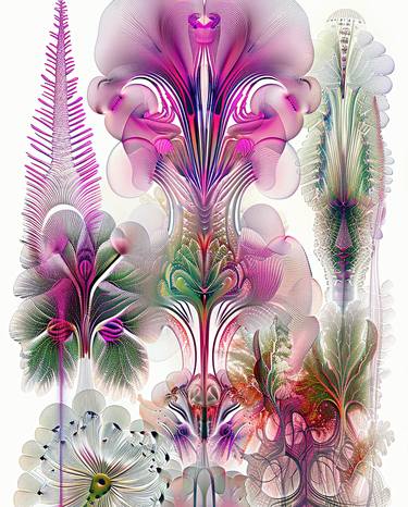 Original Abstract Botanic Digital by Frédéric Jacquet