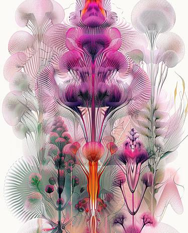Original Abstract Botanic Digital by Frédéric Jacquet