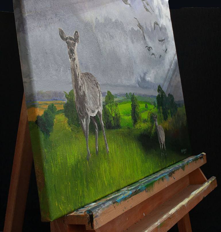 Original Animal Painting by Martin Laurie
