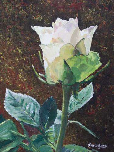 Original Fine Art Floral Paintings by Martin Laurie