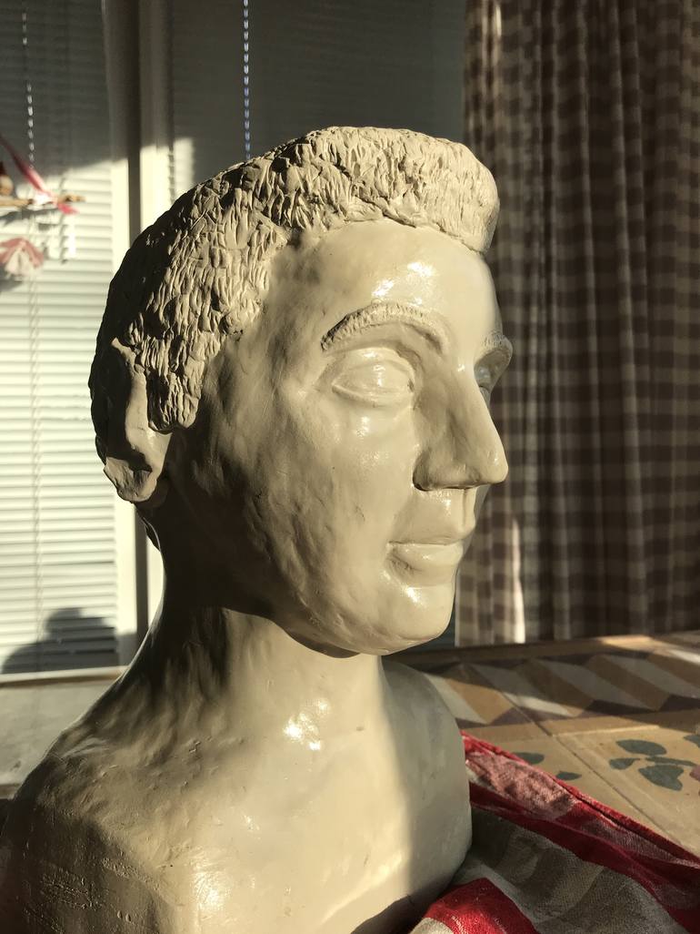 Original Figurative Portrait Sculpture by Jens Kaemereit