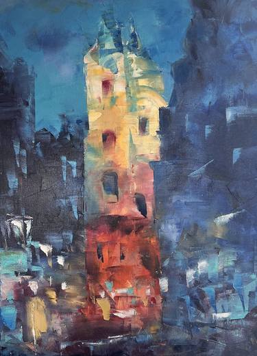 Print of Abstract Expressionism Cities Paintings by Natasha Deriy