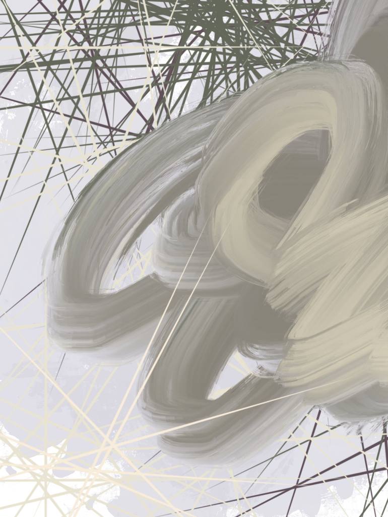 Original Abstract Nature Mixed Media by Natalie Ola