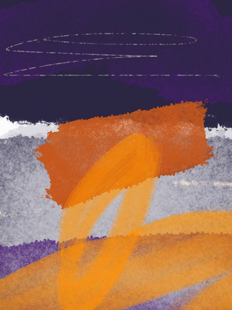 Original Abstract Nature Mixed Media by Natalie Ola