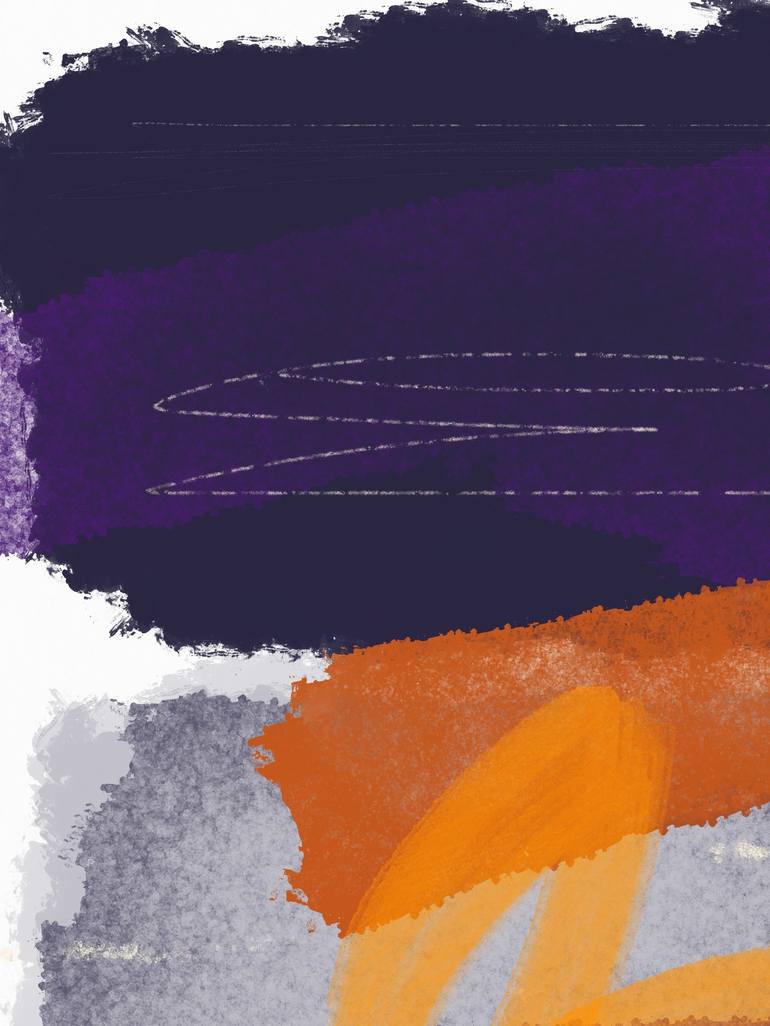 Original Abstract Nature Mixed Media by Natalie Ola