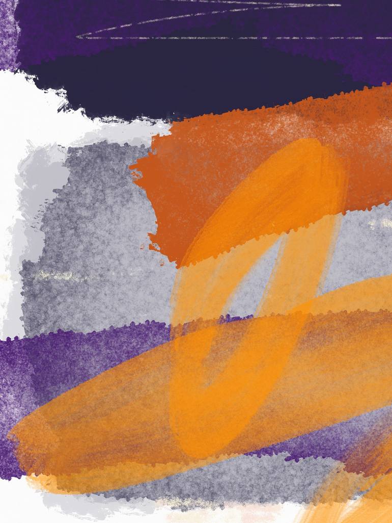 Original Abstract Nature Mixed Media by Natalie Ola