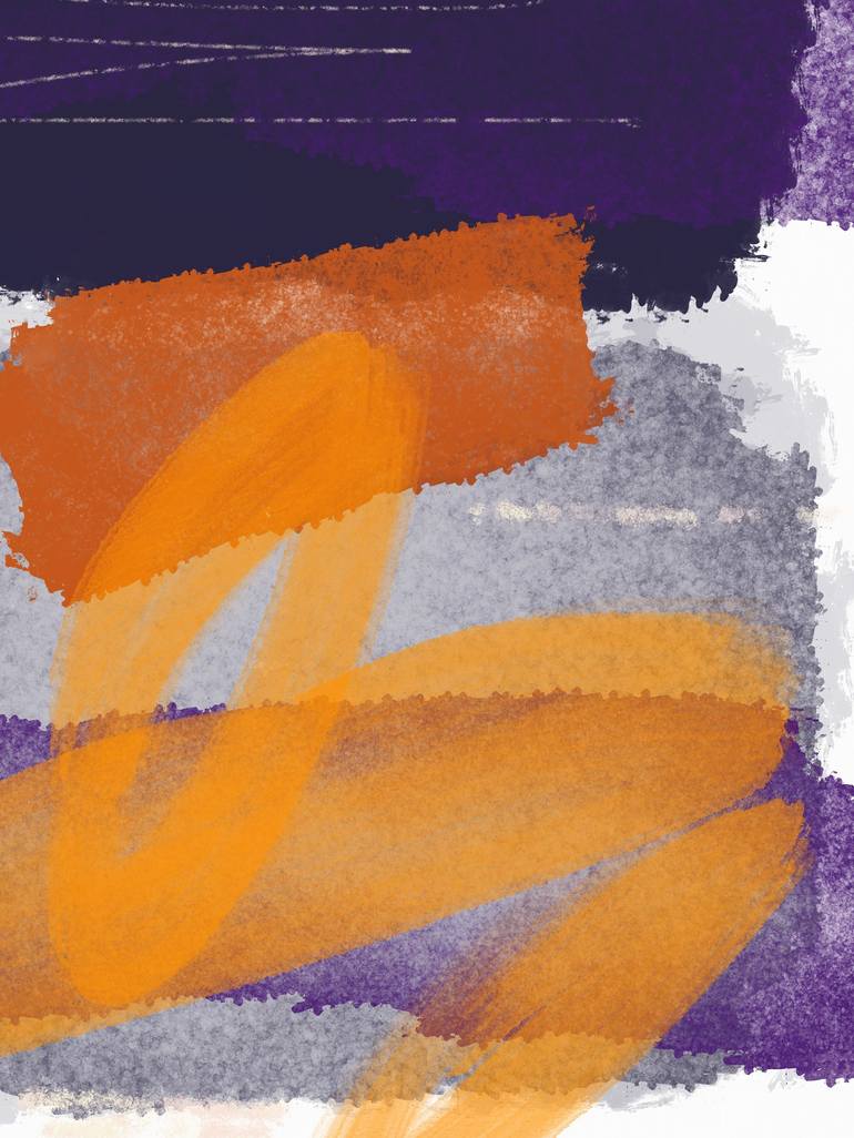Original Abstract Nature Mixed Media by Natalie Ola