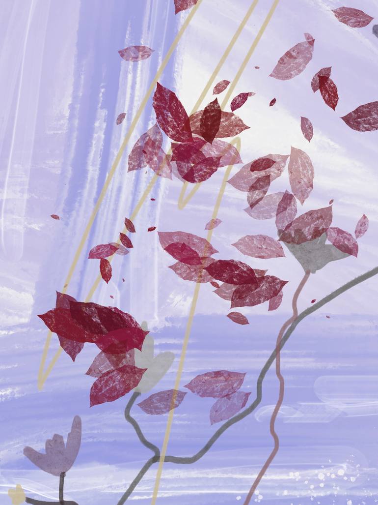 Original Impressionism Garden Painting by Natalie Ola