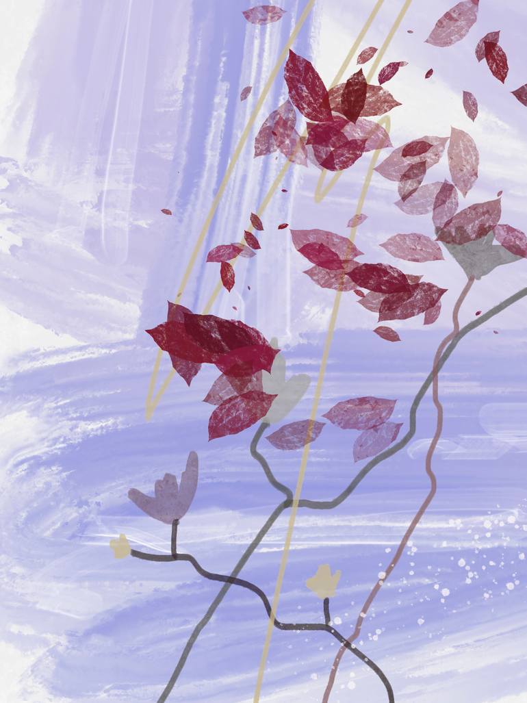 Original Impressionism Garden Painting by Natalie Ola
