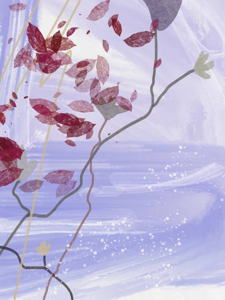 Original Impressionism Garden Painting by Natalie Ola