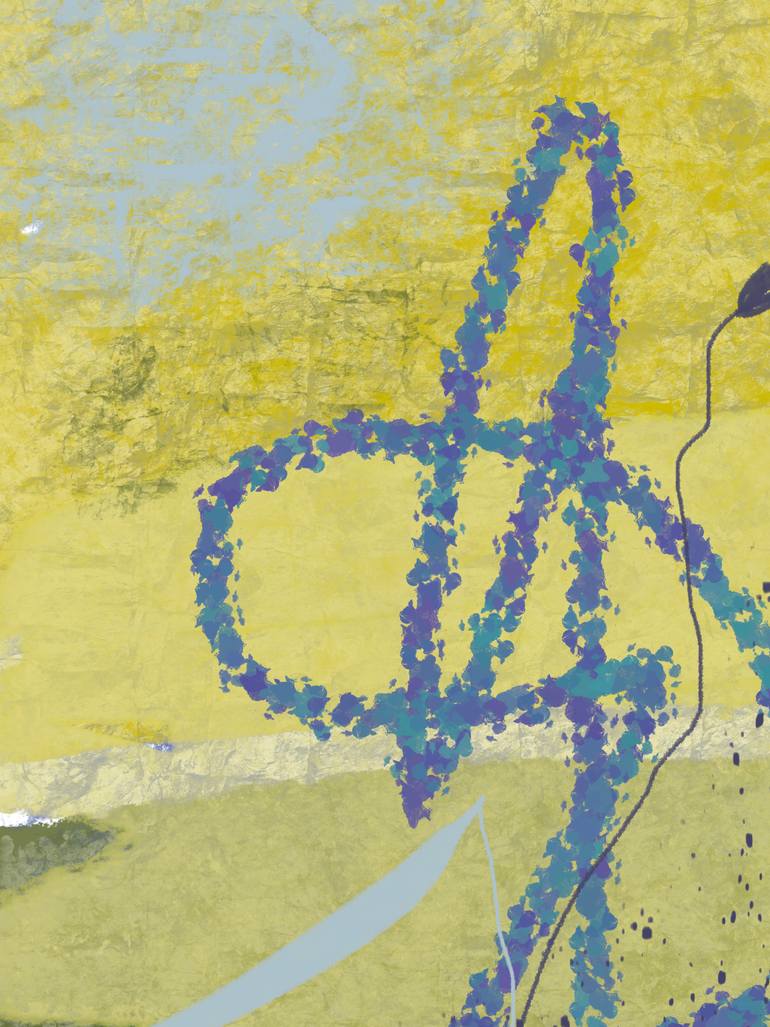 Original Abstract Nature Mixed Media by Natalie Ola