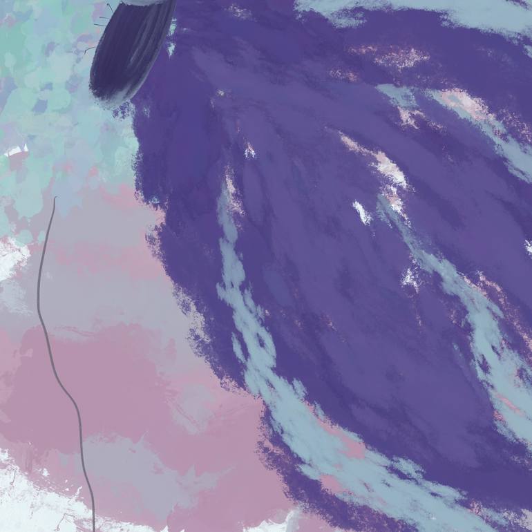 Original Abstract Nature Mixed Media by Natalie Ola