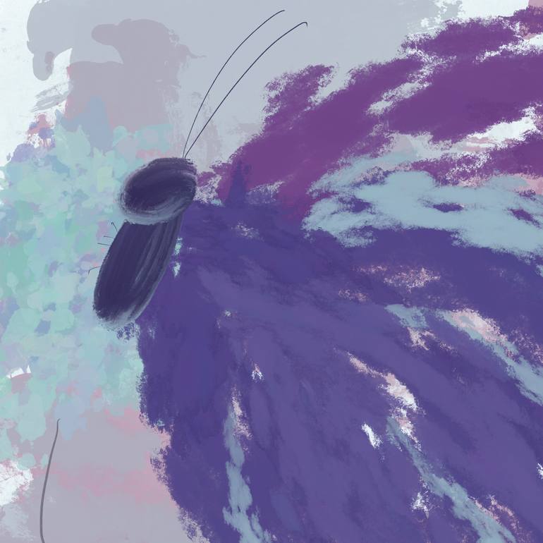 Original Abstract Nature Mixed Media by Natalie Ola