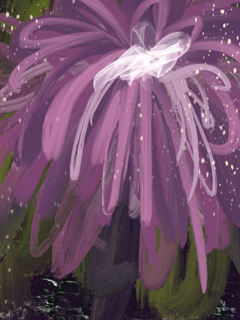 Original Abstract Nature Mixed Media by Natalie Ola