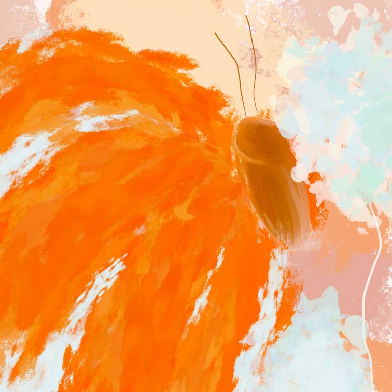 Original Abstract Nature Mixed Media by Natalie Ola