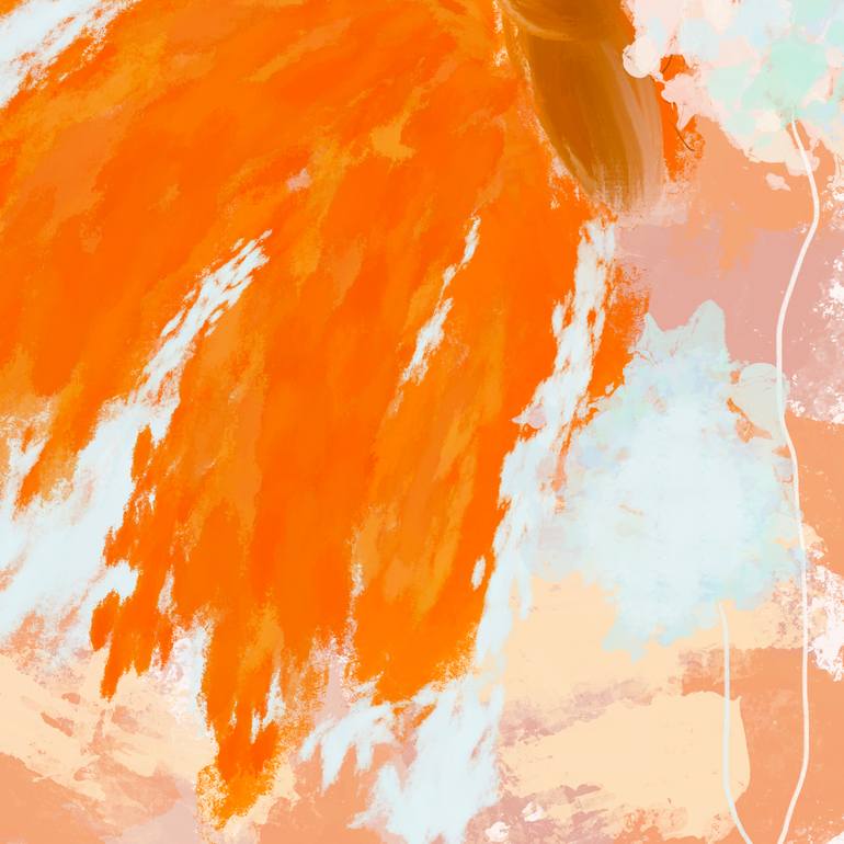 Original Abstract Nature Mixed Media by Natalie Ola