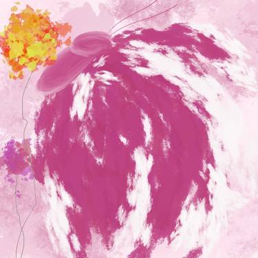 Original Abstract Nature Mixed Media by Natalie Ola