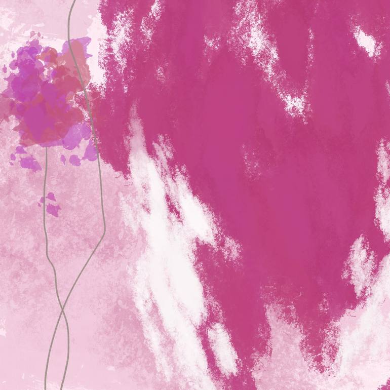 Original Abstract Nature Mixed Media by Natalie Ola