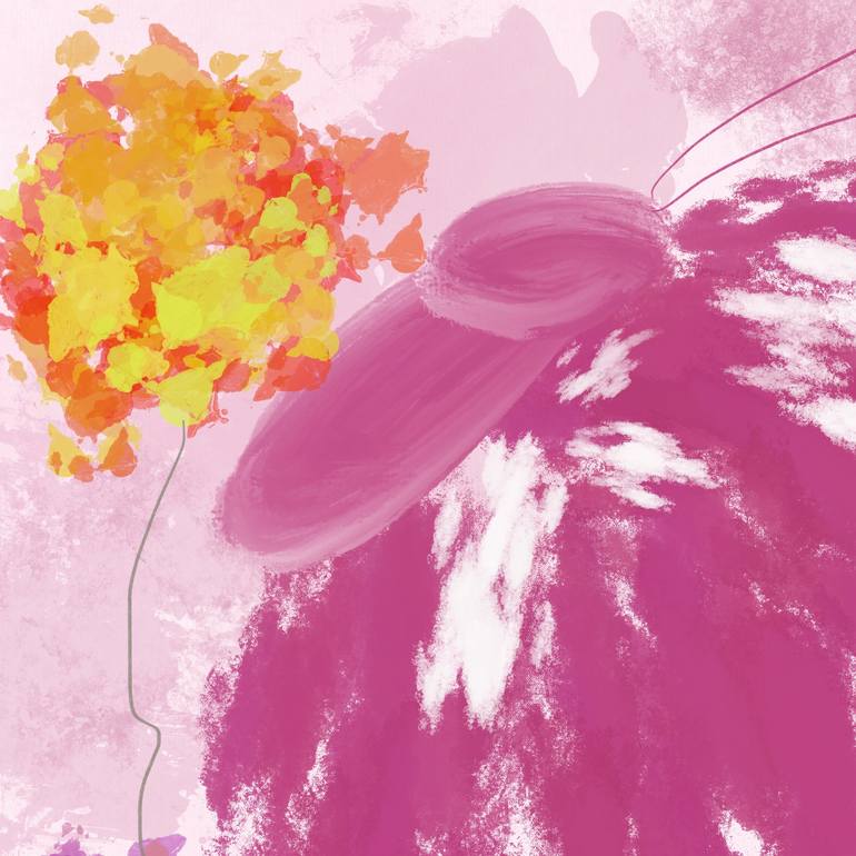 Original Abstract Nature Mixed Media by Natalie Ola
