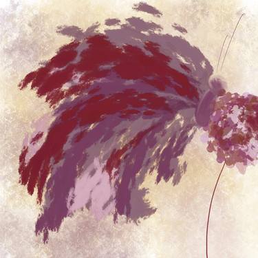 Original Abstract Nature Mixed Media by Natalie Ola