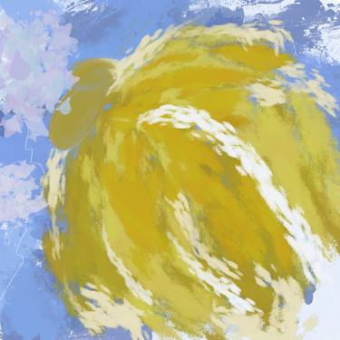 Original Abstract Nature Mixed Media by Natalie Ola