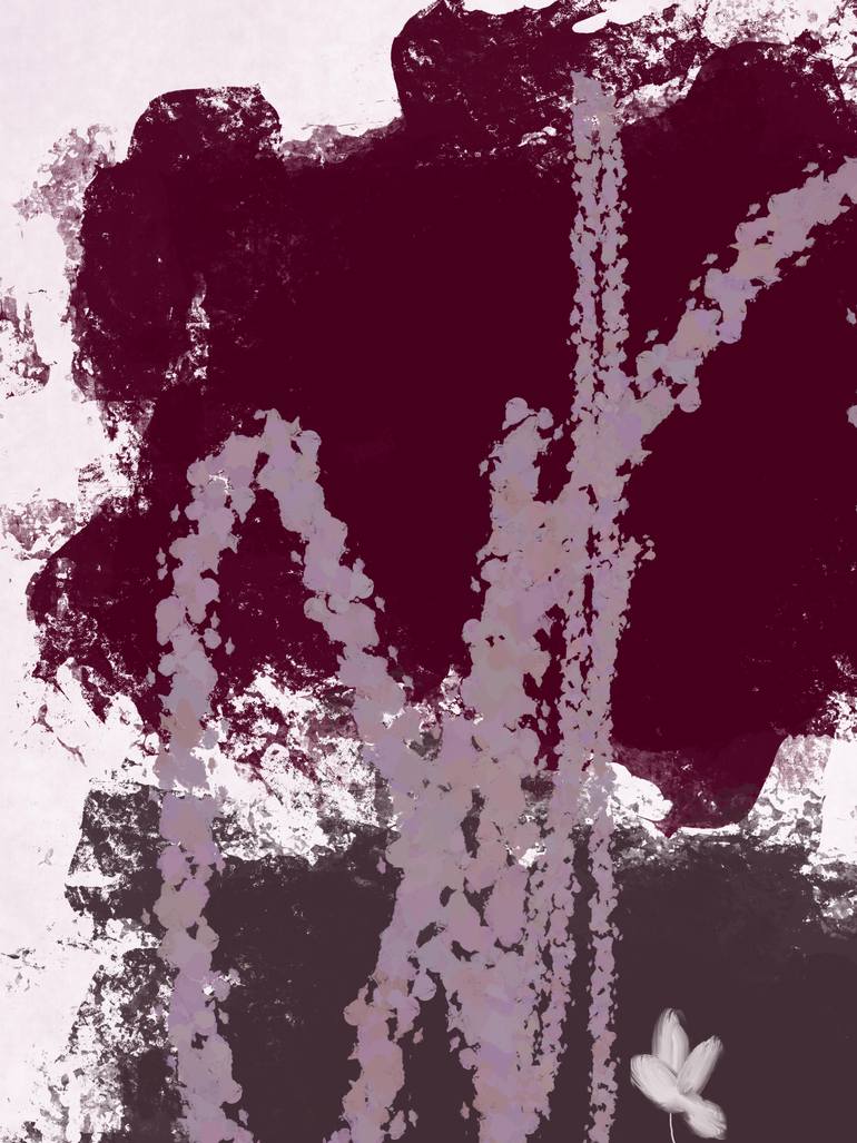 Original Abstract Nature Mixed Media by Natalie Ola