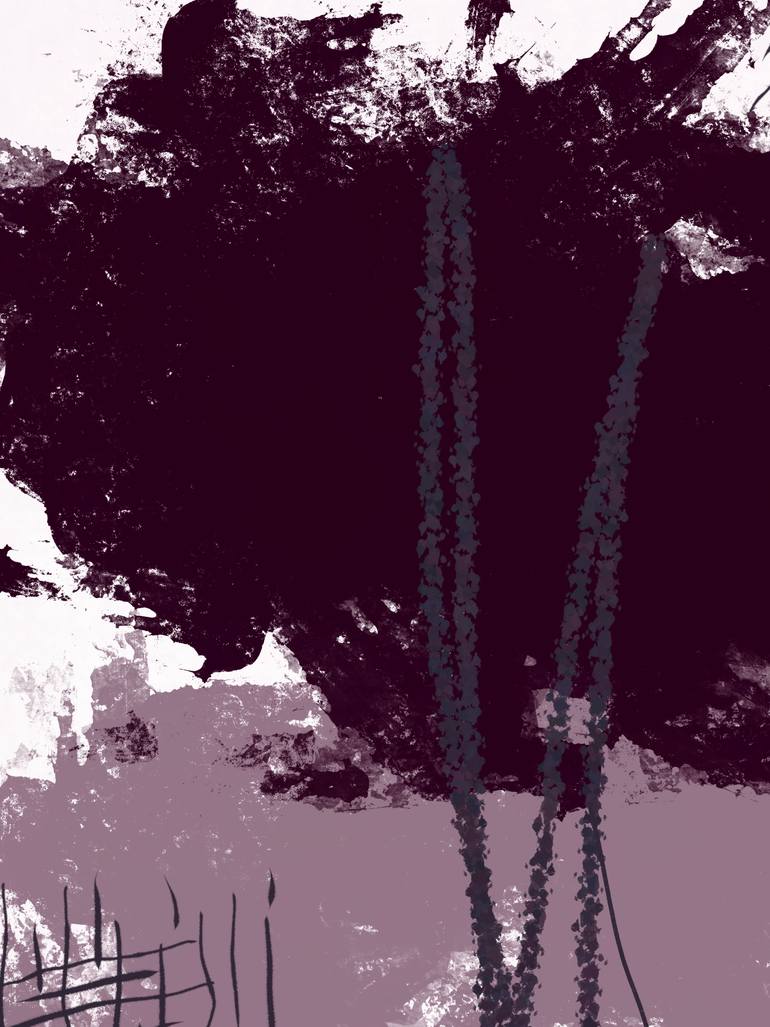 Original Abstract Nature Mixed Media by Natalie Ola