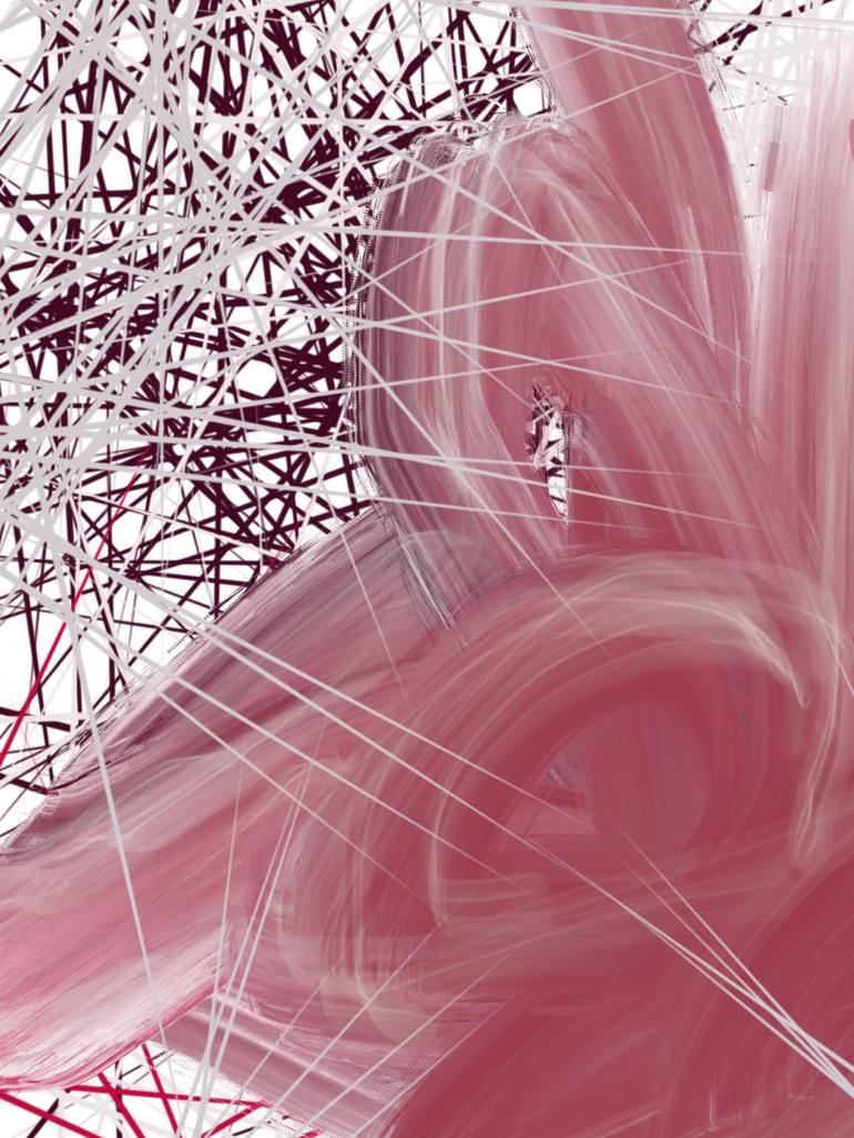 Original Abstract Nature Mixed Media by Natalie Ola