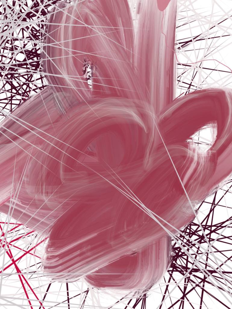 Original Abstract Nature Mixed Media by Natalie Ola