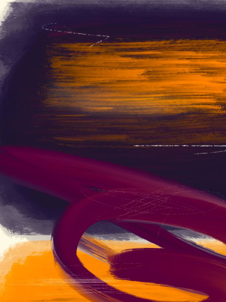 Original Abstract Nature Mixed Media by Natalie Ola