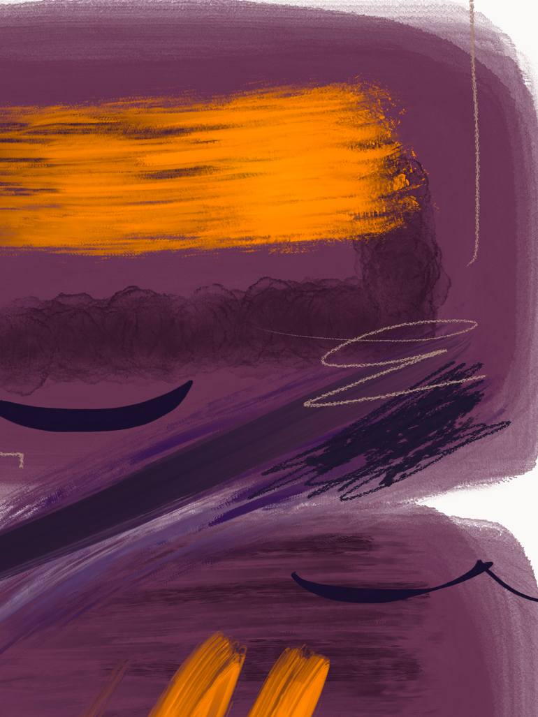 Original Abstract Nature Mixed Media by Natalie Ola