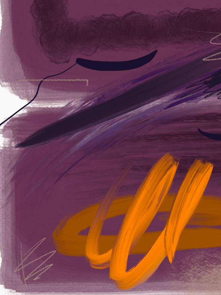 Original Abstract Nature Mixed Media by Natalie Ola