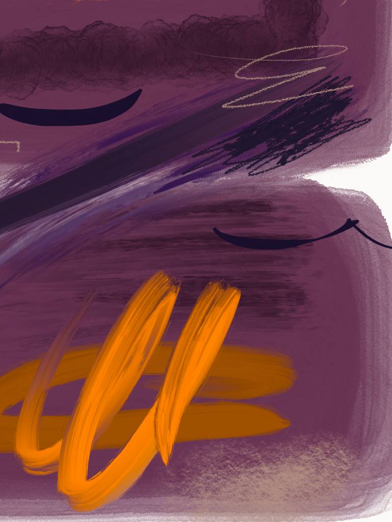 Original Abstract Nature Mixed Media by Natalie Ola