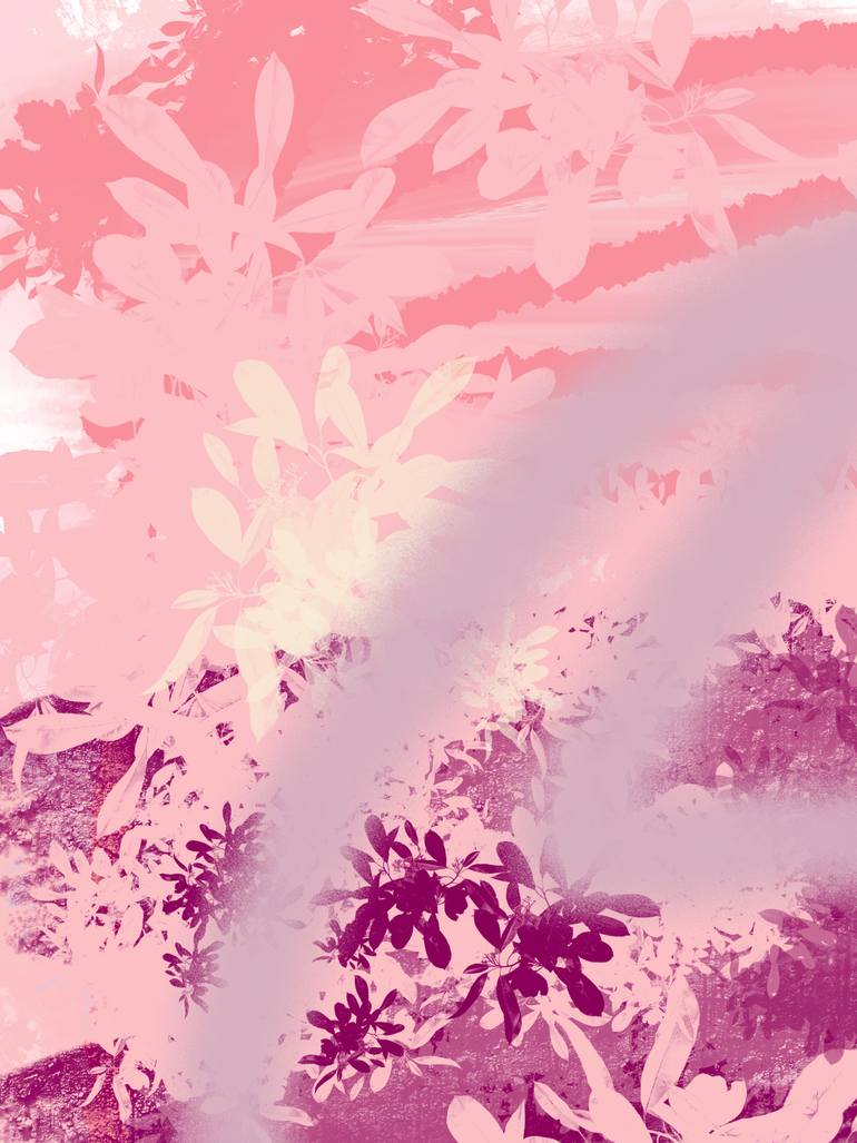 Original Abstract Nature Mixed Media by Natalie Ola