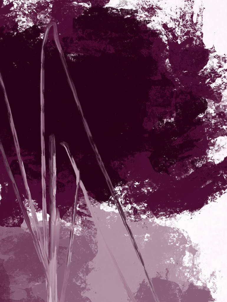 Original Abstract Nature Mixed Media by Natalie Ola