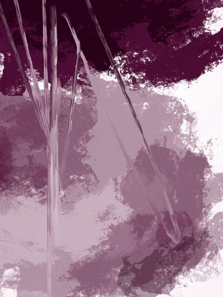 Original Abstract Nature Mixed Media by Natalie Ola