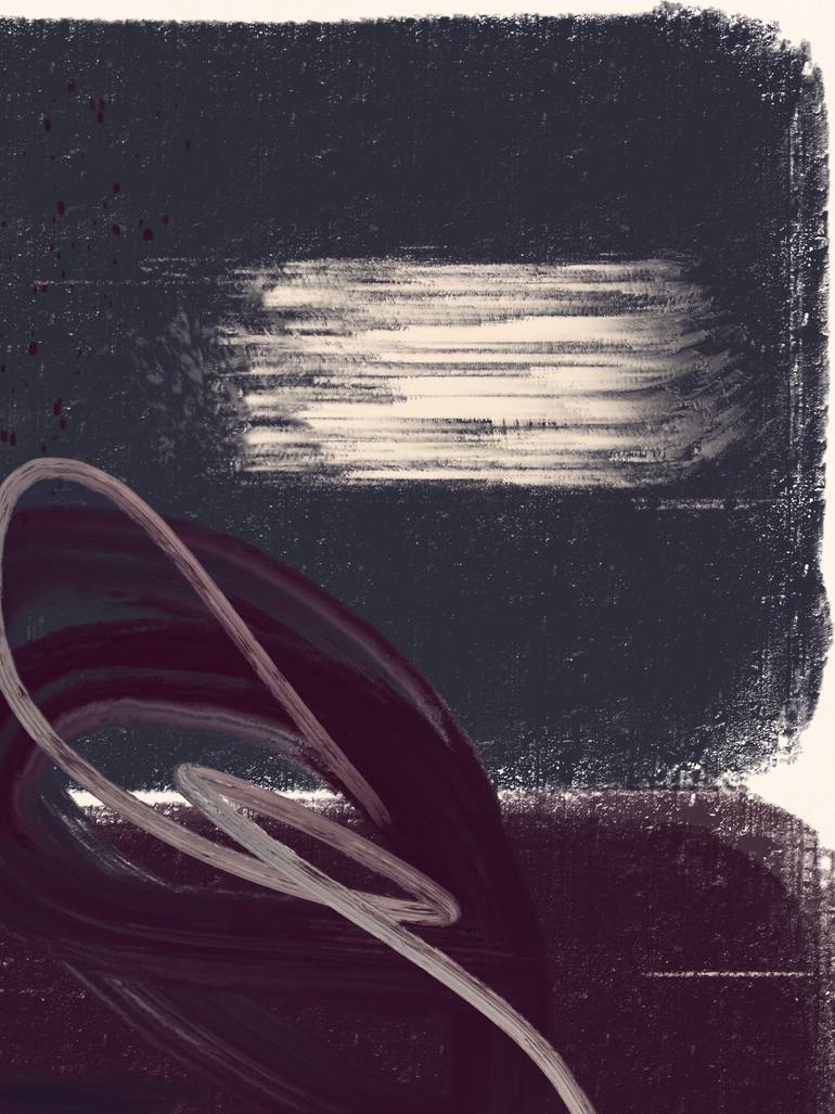 Original Abstract Nature Mixed Media by Natalie Ola