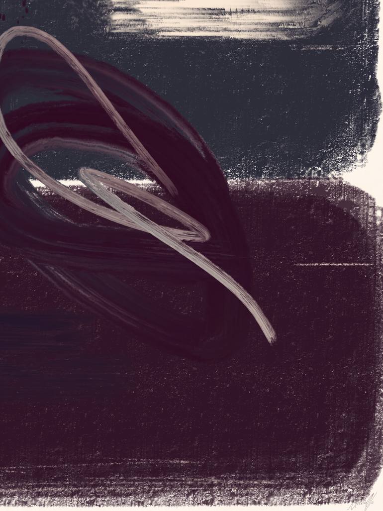 Original Abstract Nature Mixed Media by Natalie Ola