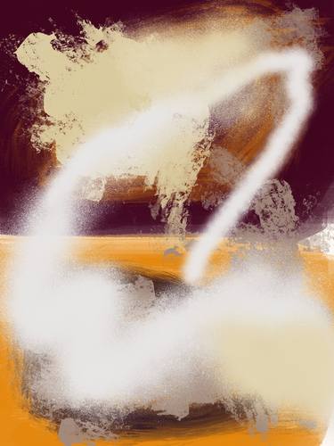 Original Abstract Nature Mixed Media by Natalie Ola