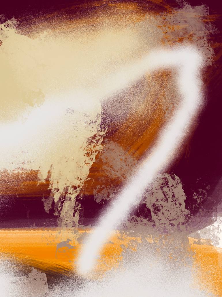 Original Abstract Nature Mixed Media by Natalie Ola