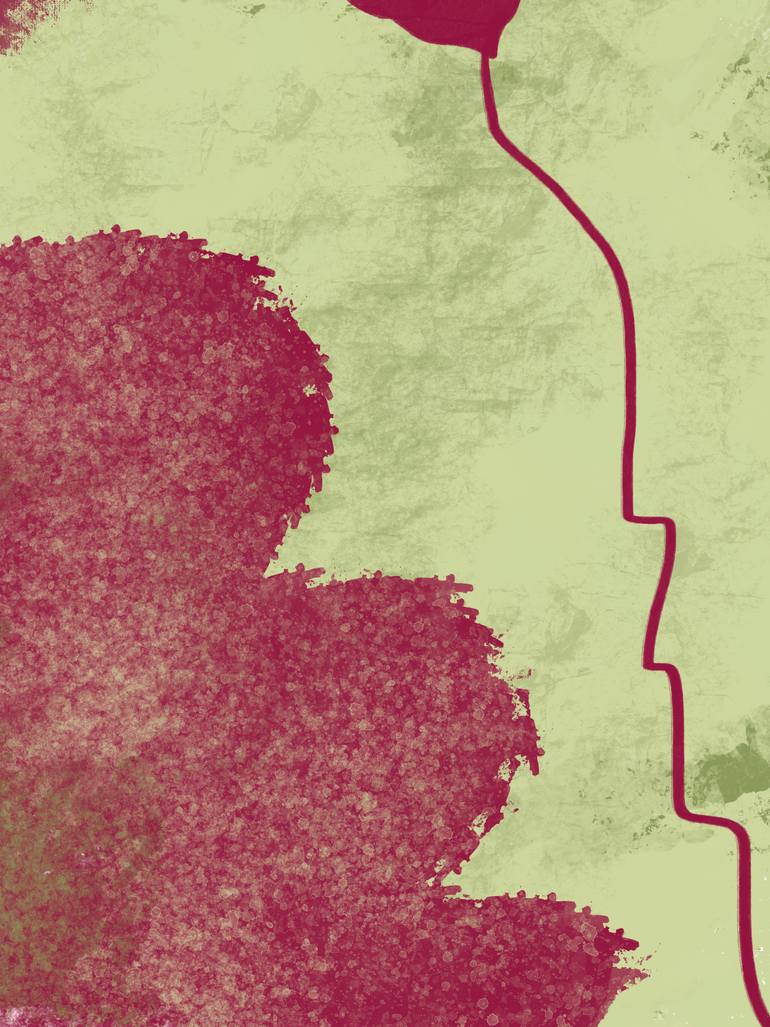 Original Abstract Nature Mixed Media by Natalie Ola